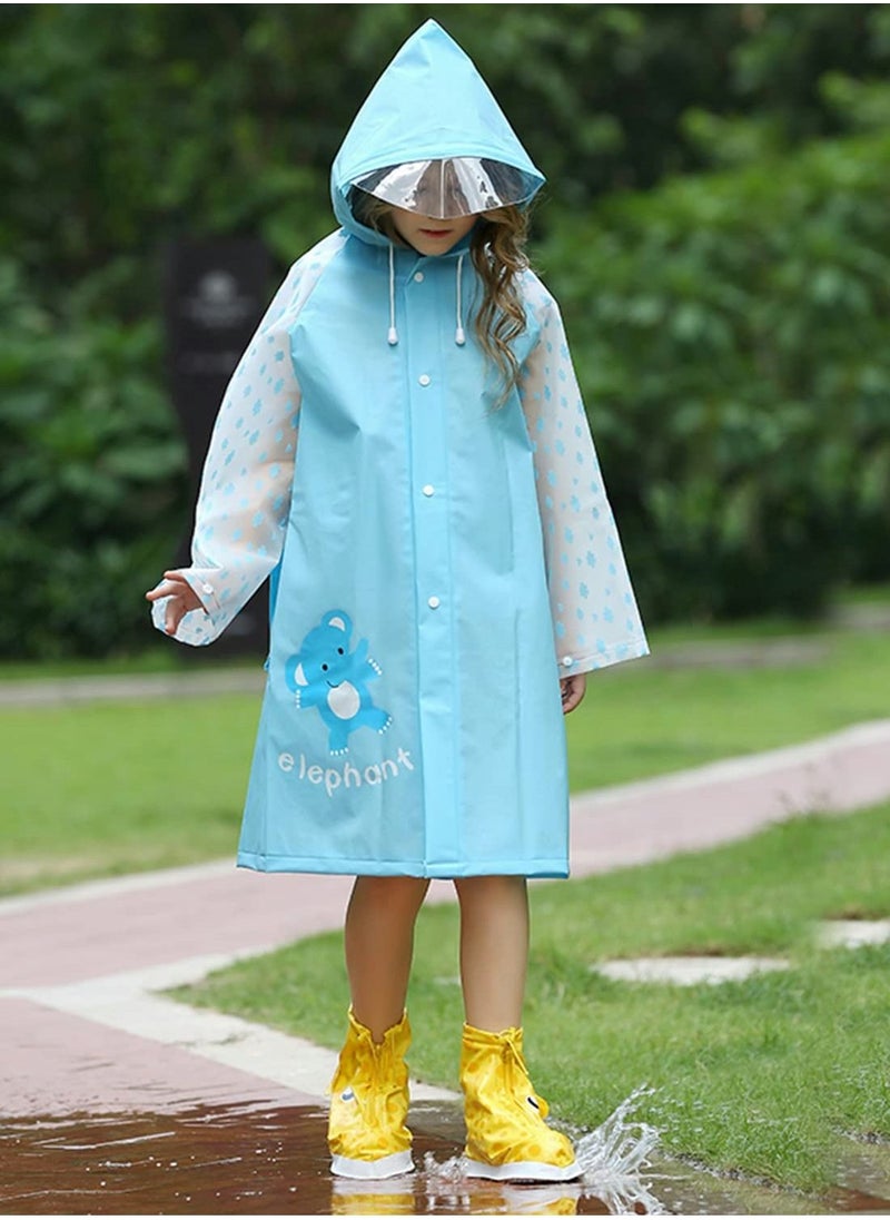 Excefore - Kids RainCoat, Multifunctional Waterproof Rain Coat for Boys Girls, EVA Portable Durable Windbreaker - Image 1