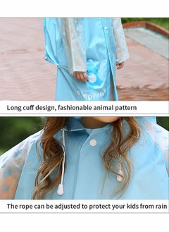 Excefore Kids RainCoat, Multifunctional Waterproof Rain Coat for Boys Girls, EVA Portable Durable Windbreaker  - Image 5