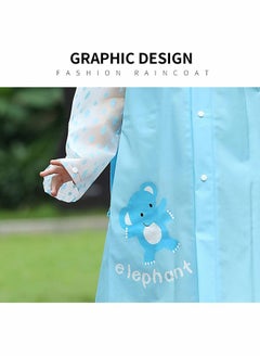 Excefore Kids RainCoat, Multifunctional Waterproof Rain Coat for Boys Girls, EVA Portable Durable Windbreaker  - Image 2