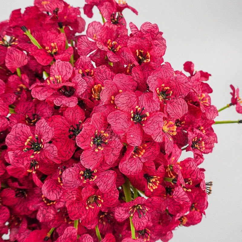 Uieke 72 Bundles Artificial Fake Flowers Outdoor UV Resistant Faux Plants Plastic Cemetery Flowers No Fade Outside Home Garden Porch Window Box Summer D?cor -Rose Red - Image 3