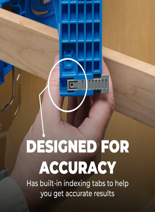 كريج Kreg KHI-Slide Drawer Slide Jig - طقم أدوات انزلاق الأدراج - أداة انزلاق الأدراج - للخزائن والأدراج والمكاتب والمزيد - منزلقات أدراج سهلة التركيب - مجموعة من قطعتين - Image 2