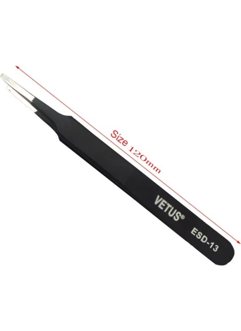 SONEX 12 Piece Esd Electronic Repairman Tweezers Set  - Image 4