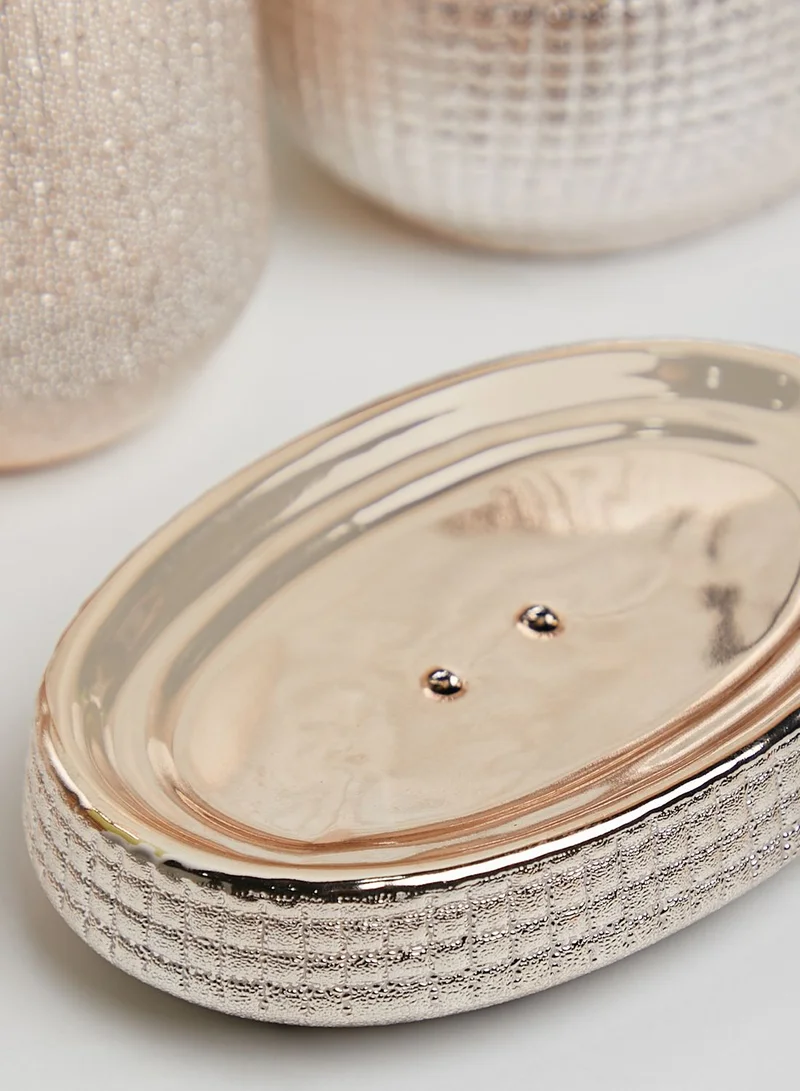Nimah 4 Piece Rose Gold Bathroom Set