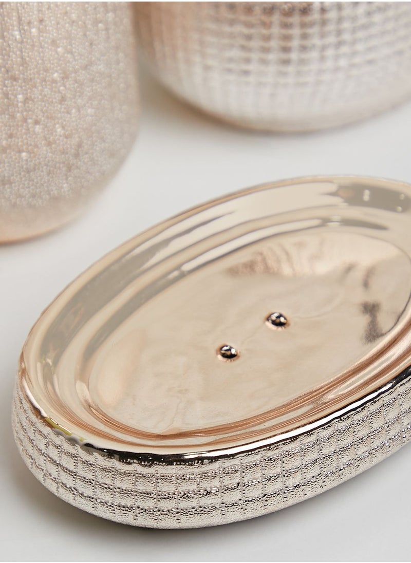 Nimah - 4 Piece Rose Gold Bathroom Set - Image 1