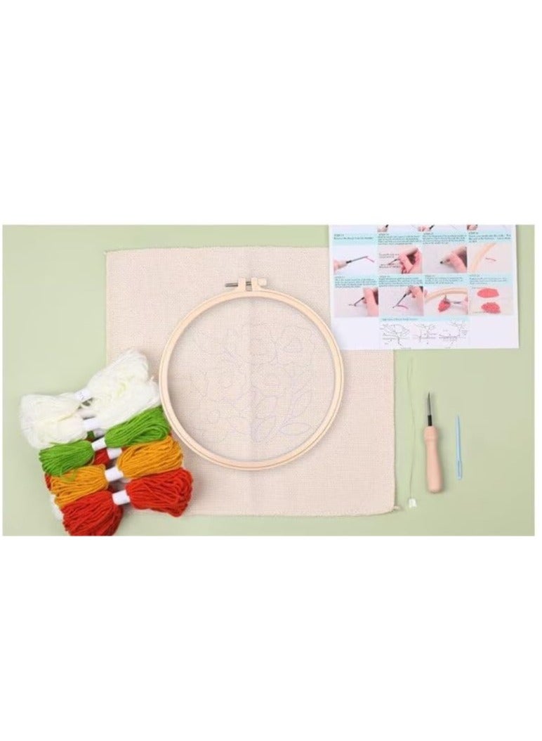 Punch Needle Kit Creative Cute DIY Embroidery Kit Carpet Crochet Kit for Beginners DIY Home Crafts (Landscape 1) - Image 3