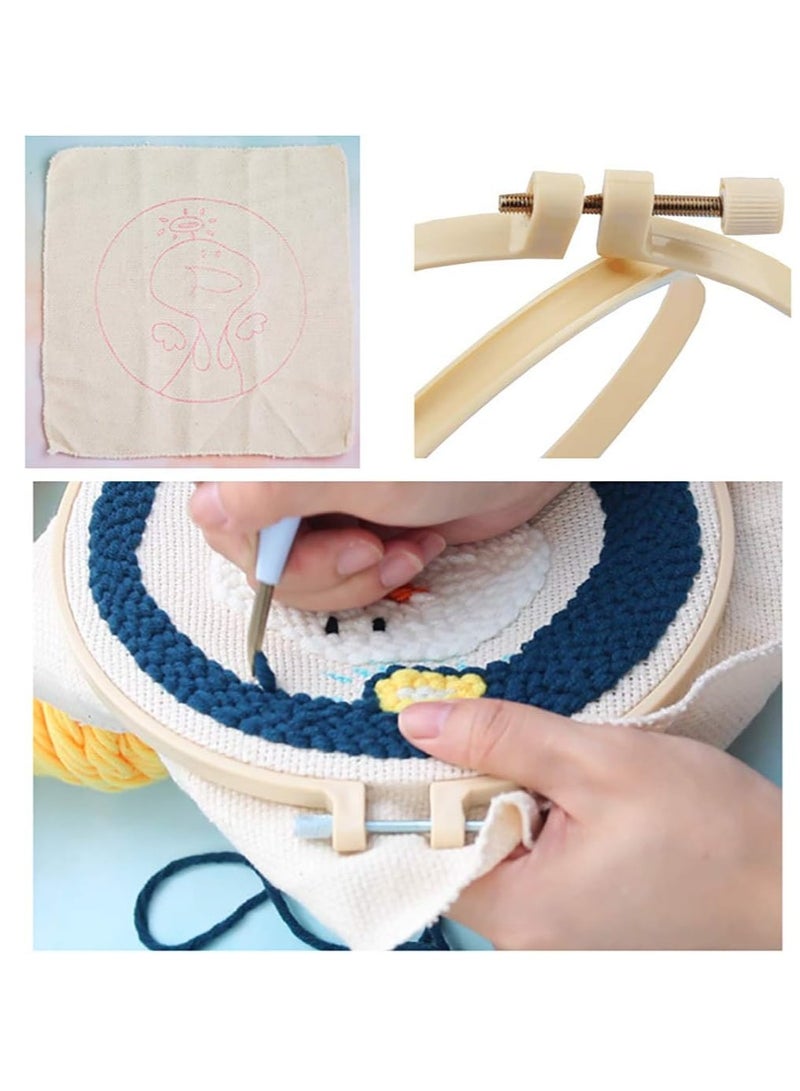 Punch Needle Kit Creative Cute DIY Embroidery Kit Carpet Crochet Kit for Beginners DIY Home Crafts (Landscape 1) - Image 5