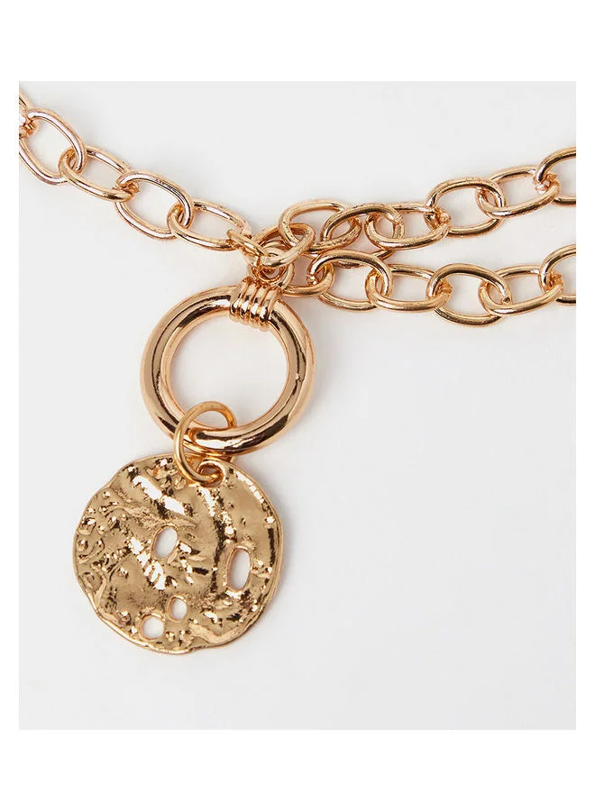 Styli Textured Drop Layered Bracelet