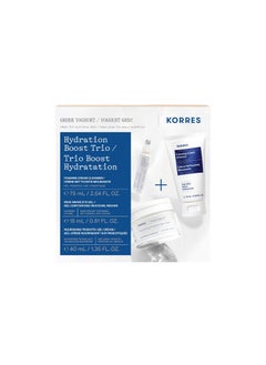 KORRES KORRES  Greek Yoghurt Hydration Boost Trio set  Foaming Cream Cleanser Eye Gel  Gelcream 