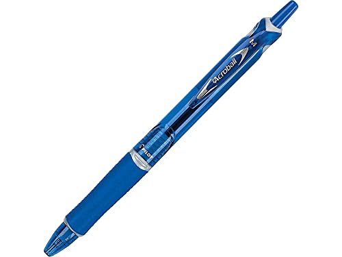 PILOT Acroball Colors Advanced Ink Refillable & Retractable Ball Point Pens, Medium Point, Blue Ink, 12-Pack (31811) - Image 4