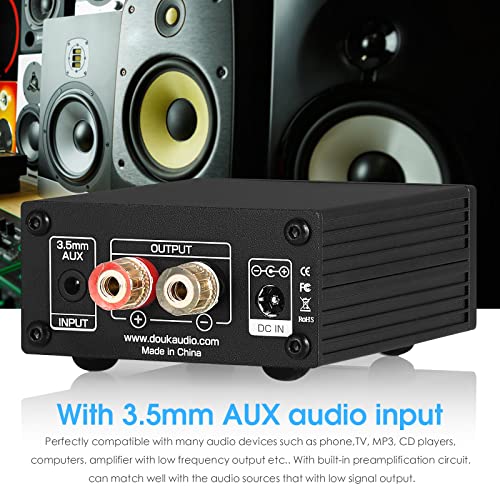 Nobsound 100W Subwoofer Digital Power Amplifier Audio Mini Amp (Black) - Image 3