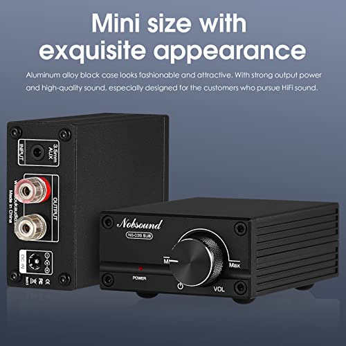 Nobsound 100W Subwoofer Digital Power Amplifier Audio Mini Amp (Black) - Image 5