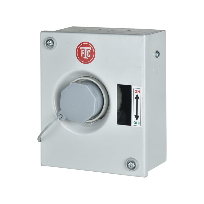FTC Plug Socket Sheet Metal Enclosures 20AMP 240V AC without MCB