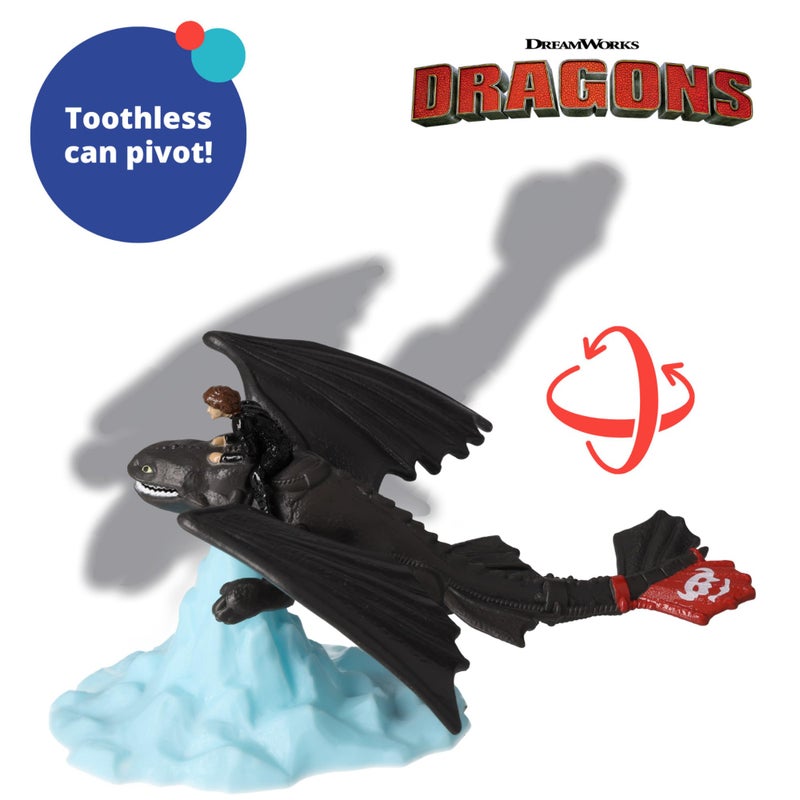 DecoPac DecoSet How To Train Your Dragon Cake Topper, Cake Decoration With Toothless & Hiccup Figurine and Background Cake Pic For Birthday Cakes & Celebration Bakes - Image 3