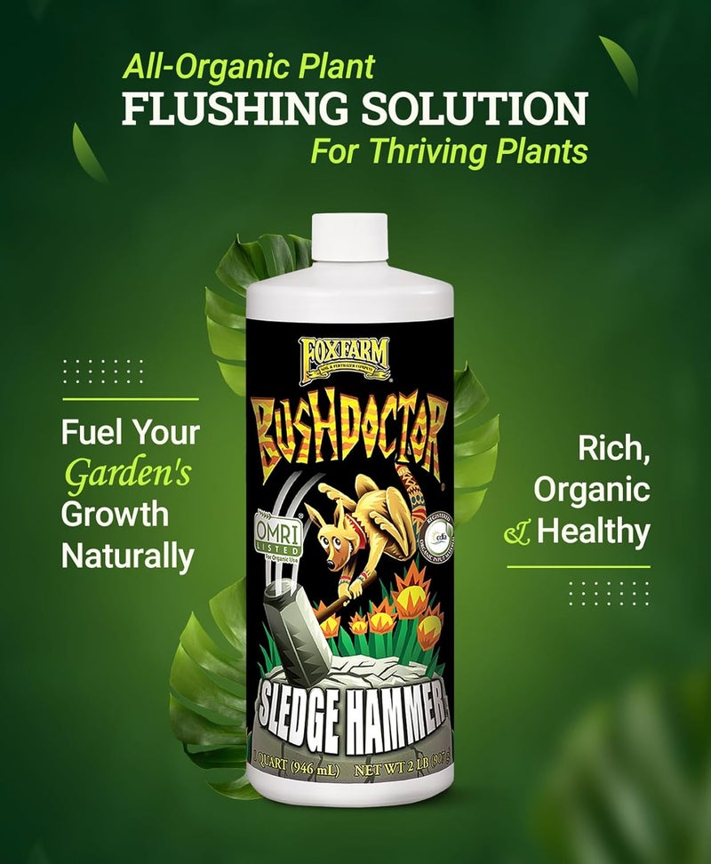 Fox Farm Bushdoctor Sledgehammer - 1 Quart Organic Fertilizer Rinse Formula - Image 2
