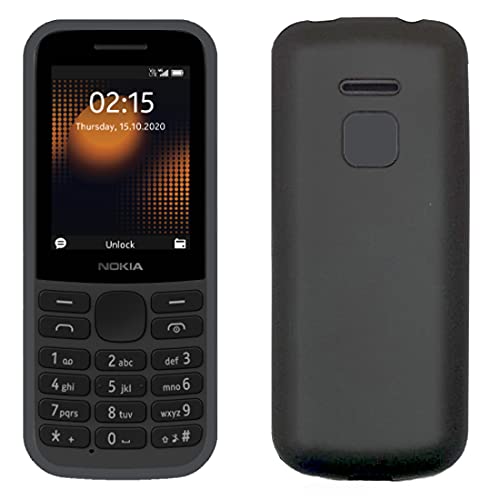 ZAOMA Back Cover Compatible for Nokia 215 4G 2020 - Black Colour (Pack of 2) - Image 1