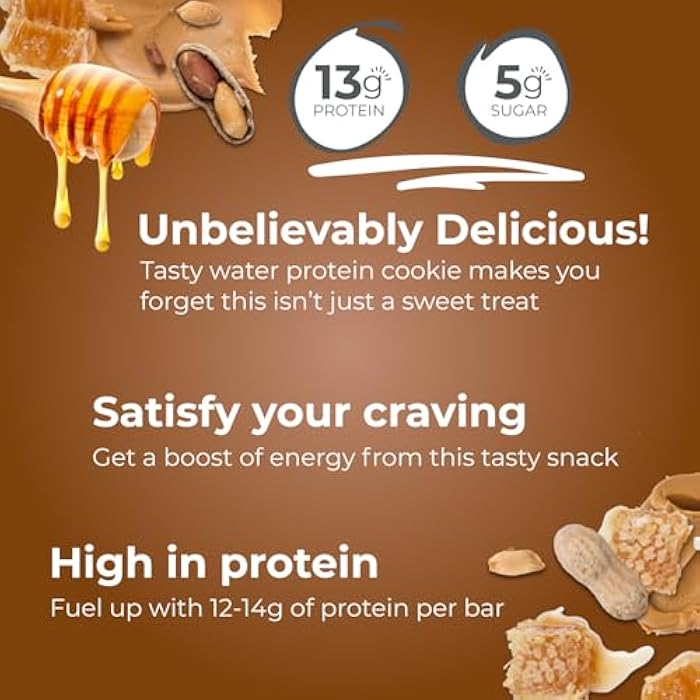 Power Crunch Protein Wafer Bars, High Protein Snacks with Delicious Taste, Peanut Butter Honey, 1.4 Ounce (5 Count) - Image 3