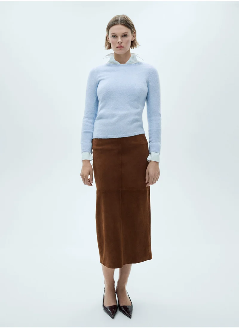 MANGO Seeds Crew Neck Knitted Sweater