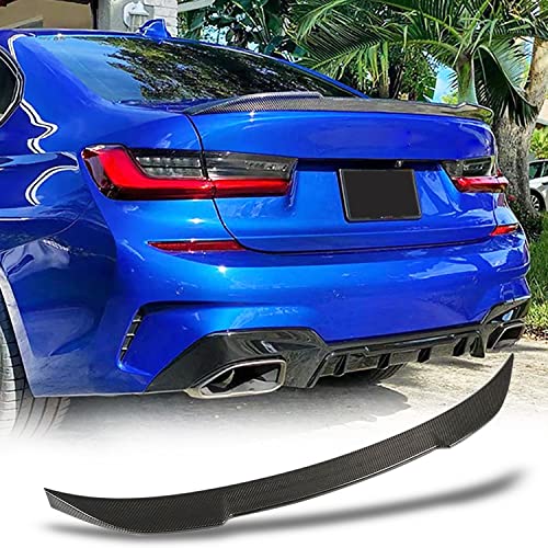 MCARCAR KIT Carbon Fiber Trunk Spoiler Compatible with 20192025 BMW G20 3 Series G80 M3 Rear Boot Lid Highkick Wing Lip 330i 330e 340i M3 M340i Sedan Factory Outlet A Style