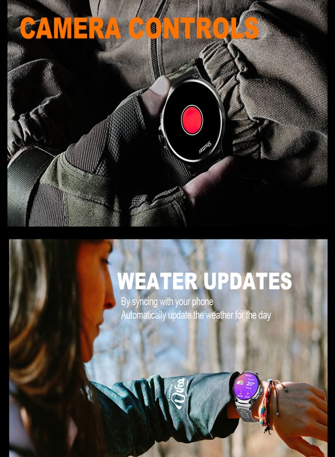 Smart Watch 1.85-inch High-Clear Screen Sports Health Monitoring Sleep Monitor Watch IP68 Waterproof BT5.0 400+ Watch Faces Long Usage Time Multi-sport Modes BT Call for Men Women Health Monitor Watch - Image 2