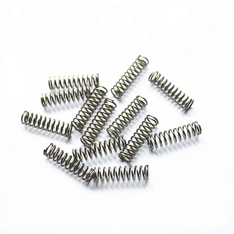 Stainless Steel Spring, Metal Springs 10Pcs Wire Dia 0.8mm 304 Stainless Steel Return Spring OD 8mm-16mm Springs Release Compression Spring Long 10-50mm(0.8 * 12 * 40) - Image 1