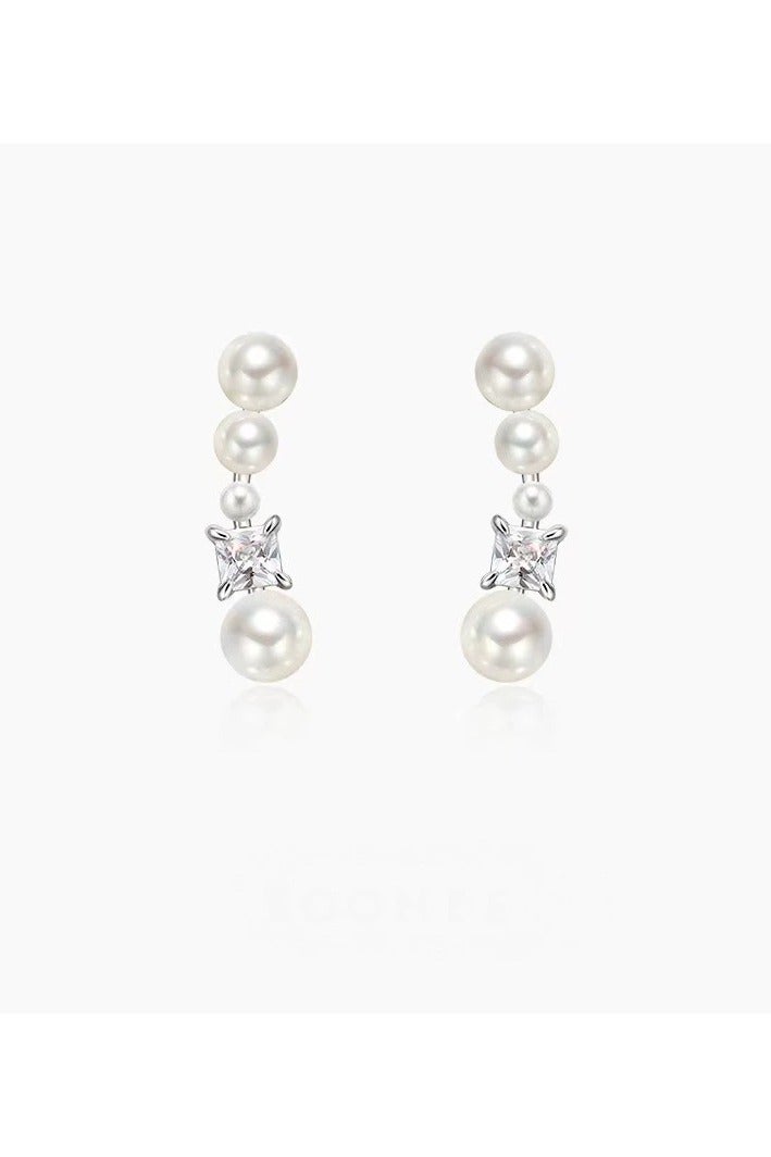 Goolsky French-Style Luxury Pearl & Zircon Stud Earrings – S925 Sterling Silver, Unique Boutique Design, Versatile Trendy Jewelry for Women - Image 4