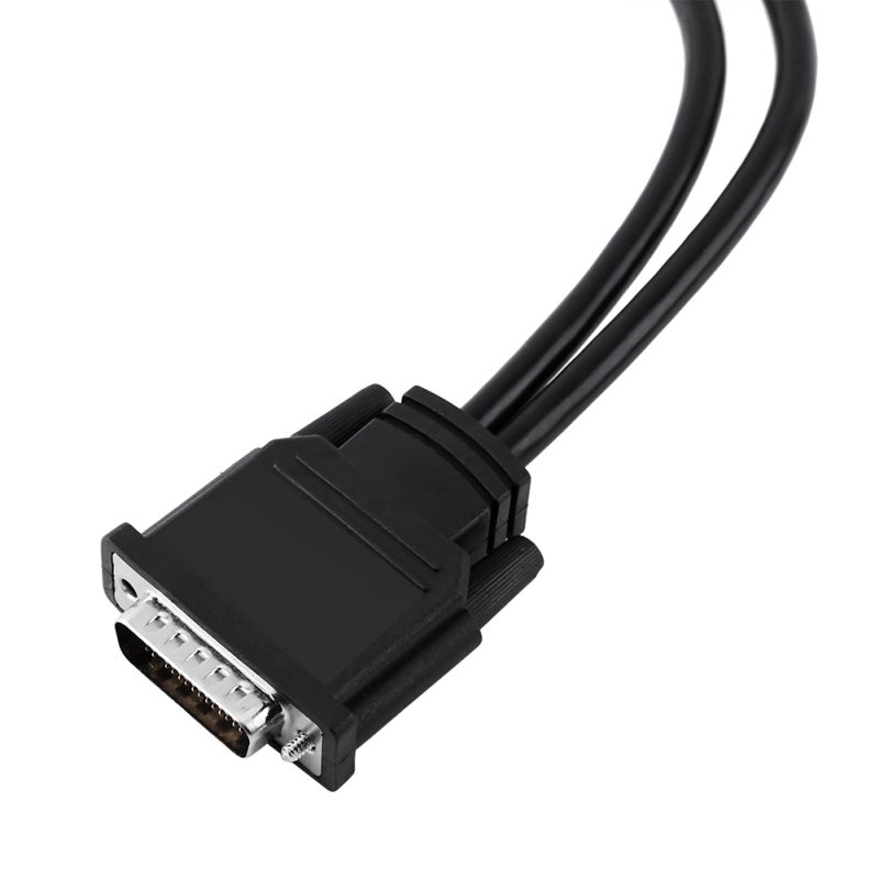 محول كابل DMS59 إلى مقسم VGA مزدوج، طوله 25 سم بنواة نحاسية نقية - هيكل حجب مستقل لبطاقات الفيديو للكمبيوتر - Image 2