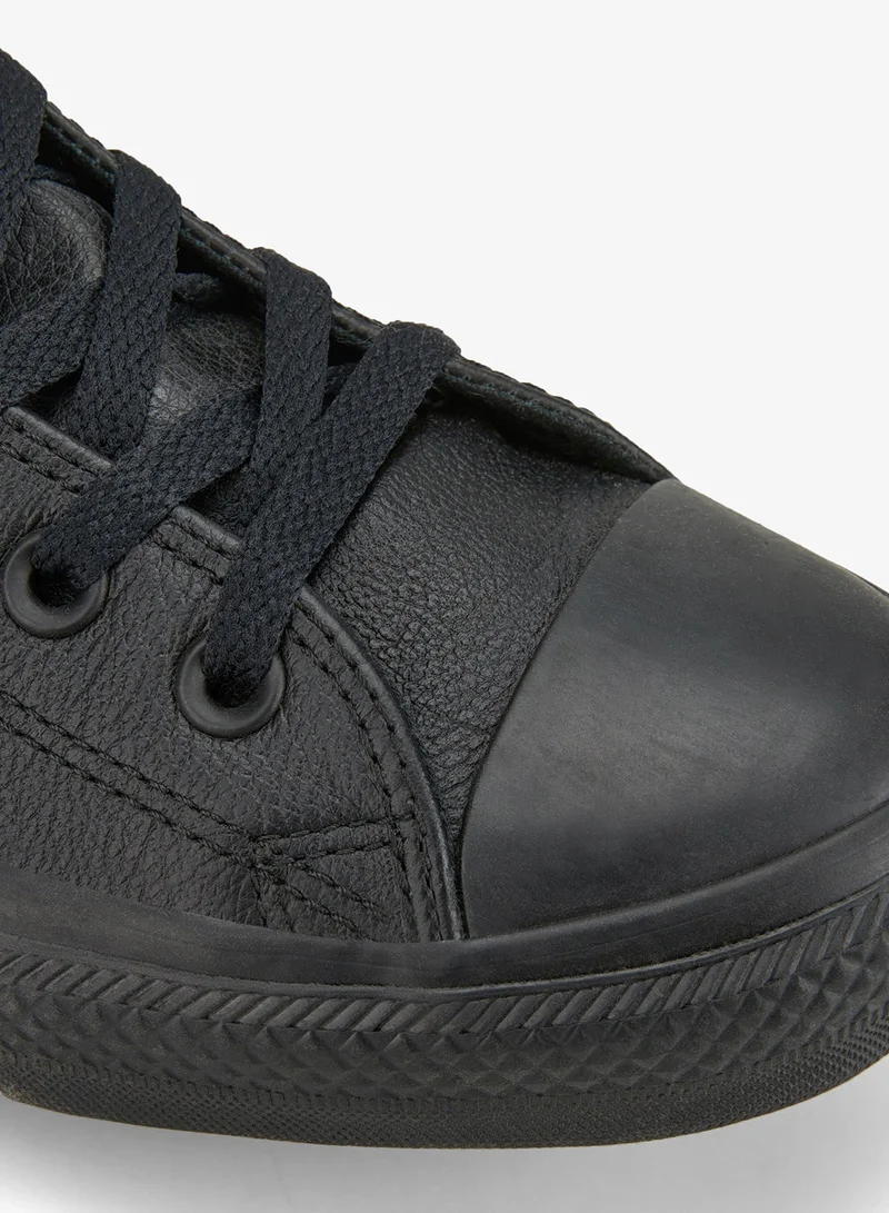 CONVERSE Black Chuck Taylor All Star Mono Leather Hi Shoe  | Best Price UAE