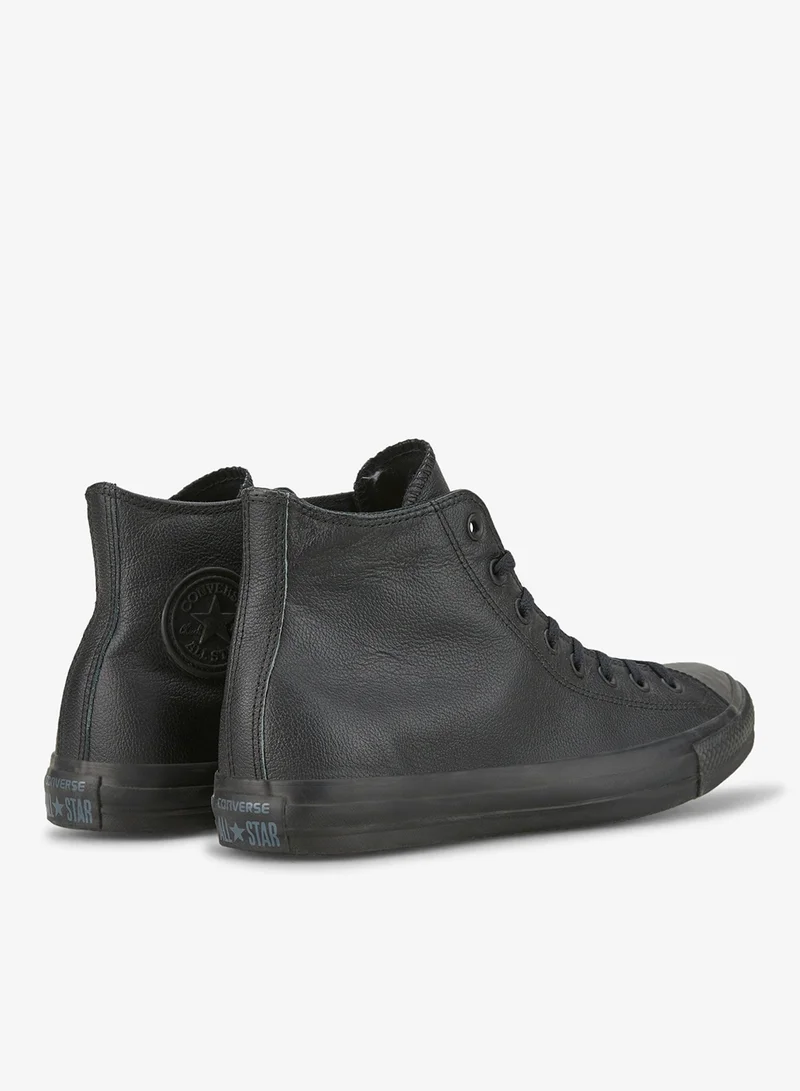 CONVERSE Black Chuck Taylor All Star Mono Leather Hi Shoe  | Best Price UAE