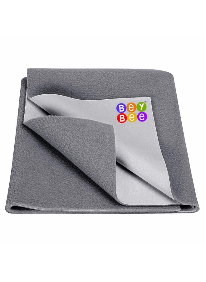 Bey Bee BeyBee Waterproff Qwick Dry Baby Bed Protctor, Medium 100x70cm Grey - Image 1
