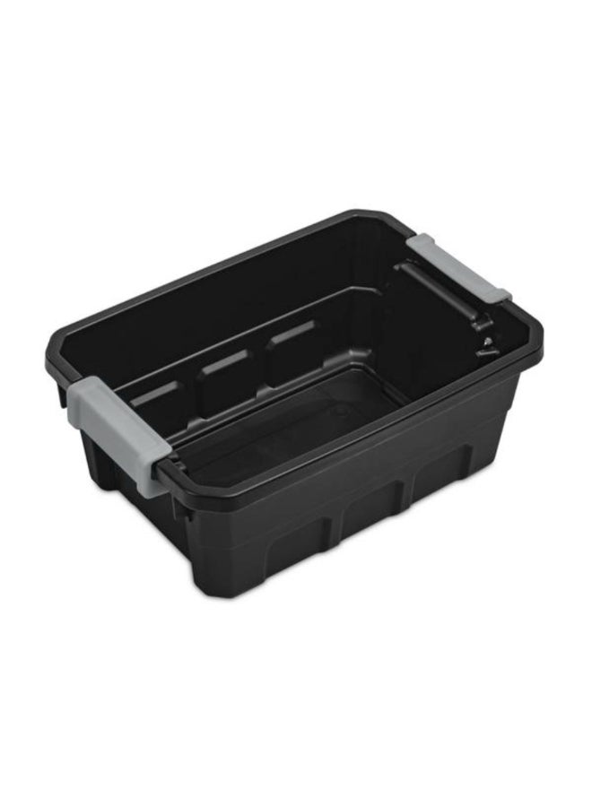 ستيريليت حاوية تخزين مستطيلة قابلة للتكديس بغطاء إغلاق مزلاج أسود 4 جالون 4387403 - Image 3