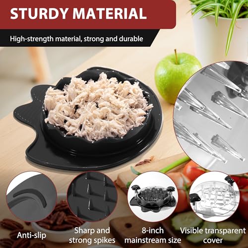 Li & Zhao Li&Zhao Chicken Shredder Tool Twist - Meat Shredder Tool Twist 7.9" Large Chicken Breast Shredder for Pork, Beef, Chicken Kitchen (Black) - Image 5