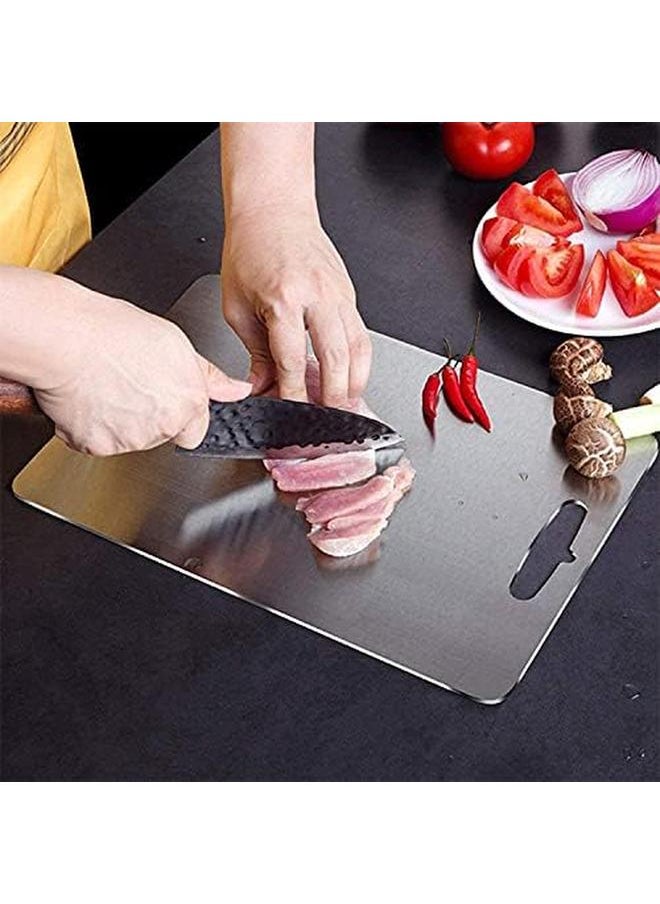 Cutting Board Cutting Board Chopping Board Cutting Block Mincing Mat Thick Stainless Steel Heavy Duty Non Slip For Kitchen Home Meat Vegetable Fruit Medium - pzsku/ZA3BAD96390E2D8CE7713Z/45/_/1718349835/069fc986-9d1f-45eb-a0d6-3a2394c6d298