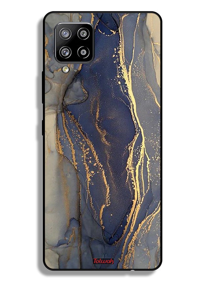 Tolwak Samsung Galaxy A42 5G Protective Case Cover Gliter Marble Pattern - Image 1