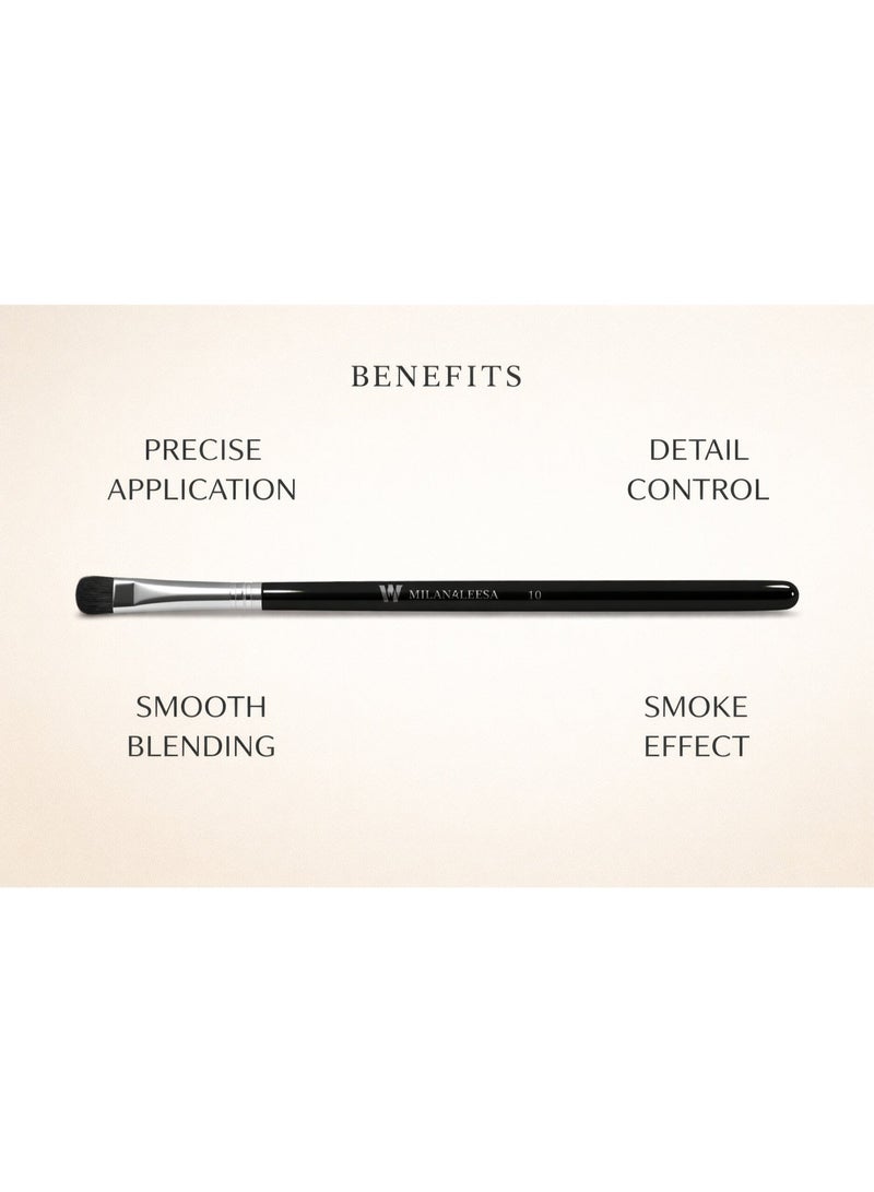 Lower Lash Line Eyeshadow Brush – Small Smudge Brush for Eyeliner Blending & Detail Eye Makeup – Precision Under Eye & Smoky Eye Brush - Image 3