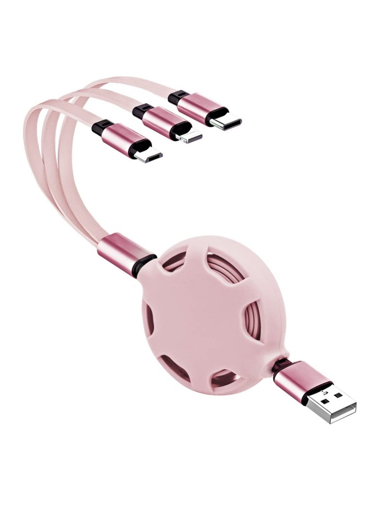 كابتن تيك كابل شحن USB متعدد 3 في 1 قابل للسحب - Image 1