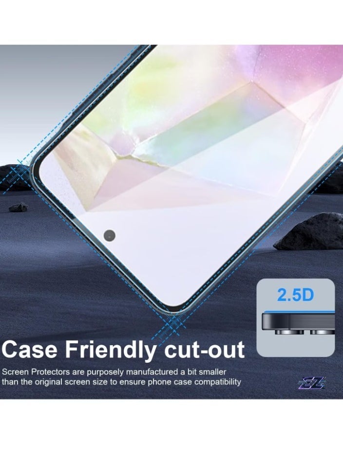 vesus Samsung Galaxy A55 5G Screen Protector Pack of 3 â€“ Bubble-Free, Full Coverage, Ultra-Clear Anti-Scratch, Shatterproof Tempered Glass for Maximum Protection â€“ Perfect Fit for Samsung Galaxy A55 5G - Image 2