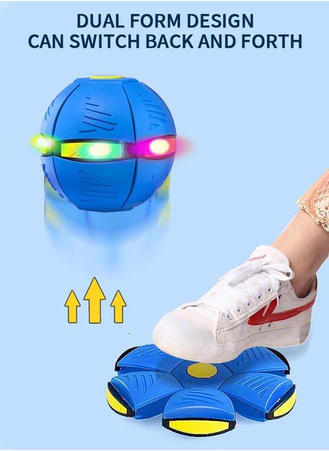GROIC - New Adult Decompression Flying Saucer Ball UFO Magic Ball Magic Light Mini Foot Deformation Deformation Vent Ball Frisbee Parent-Child Interactive Toy - Image 1