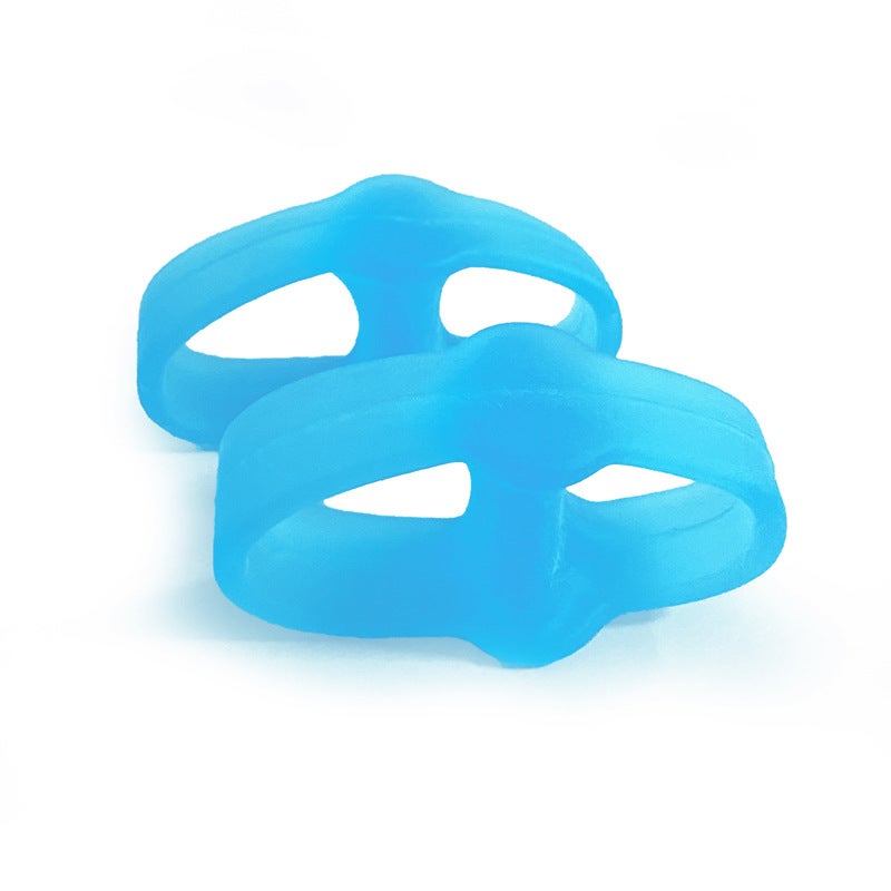 Generic Bunion Toe Separator Care Sleeves Day Night Use Transparent Blue 