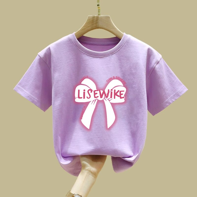 2413#100 Cotton Boys Short-Sleeved Baby T-Shirt 2025 Children'S Loose Middle And Big Children'S Half-Sleeved Tide - Image 1