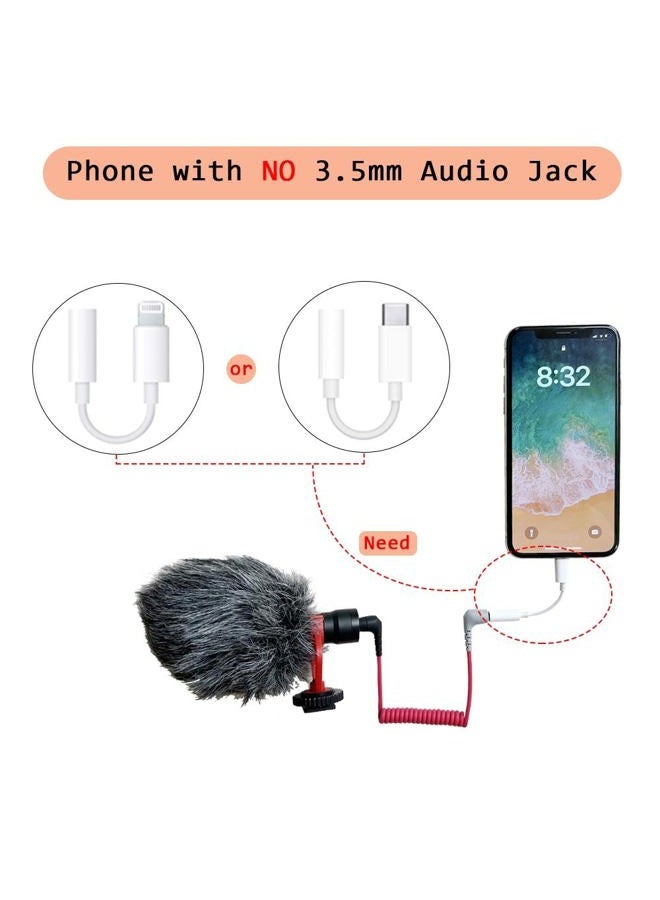 QJYTH TRS to TRRS Adapter, SC7 Patch Microphone Cable Compatible with Rode SC7，VideoMic, VideoMicro Go, Boya and More External Mic, TRRS Cord Fits for iPhone, Smartphone and Tablets - Image 5