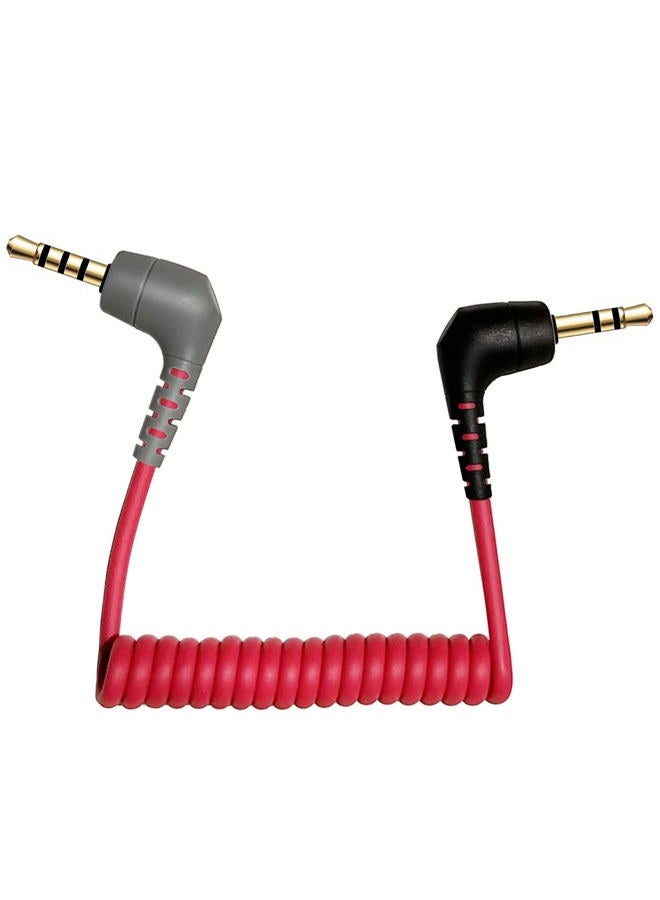 QJYTH TRS to TRRS Adapter, SC7 Patch Microphone Cable Compatible with Rode SC7，VideoMic, VideoMicro Go, Boya and More External Mic, TRRS Cord Fits for iPhone, Smartphone and Tablets - Image 1