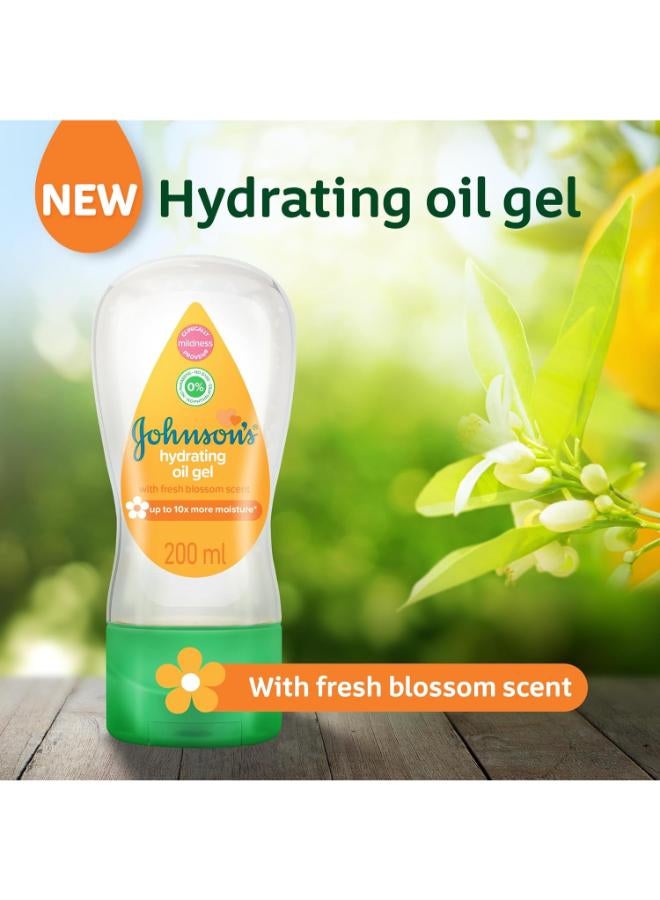 Johnson's Baby Hydrating Oil Gel With Fresh Blossom Scent 200Ml - Image 2