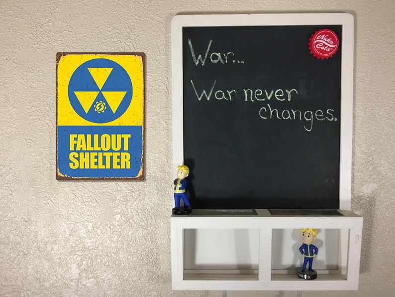 Flinelife Fallout Shelter Sign - 12 x 8 Metal Decor - Image 2