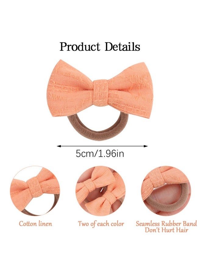 ACO-UINT Baby Toddler Hair Ties, 30 Pack Bow Hair Ties Soft Elastic No Damage Samll Ponytail Holders Hair Accessories for Girls Kids Infant - Image 2