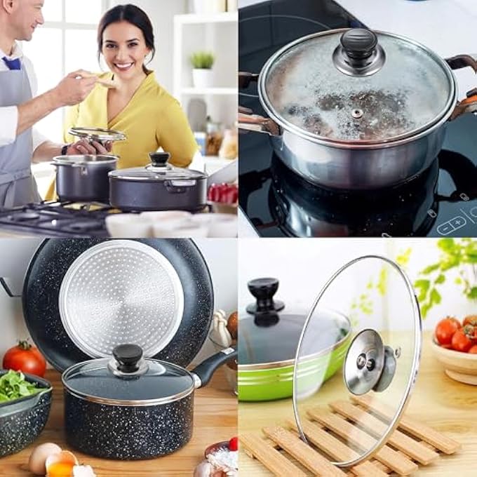 Duomama Enhance Your Cookware 6 Universal Pot Lid Knobs  Replacement Handles For Casserole Glass Pot Lids Upgrade Your Kitchen With Durable And Stylish Cookware Accessories - Image 5