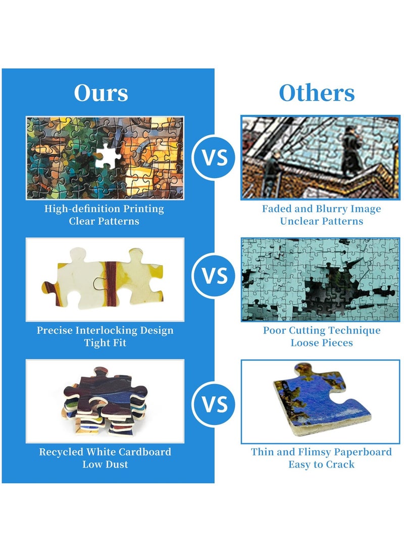 1000pcs Adult Cartoon Puzzle Dreamy Deer，Canvas Size 75cm * 50cm - Image 2