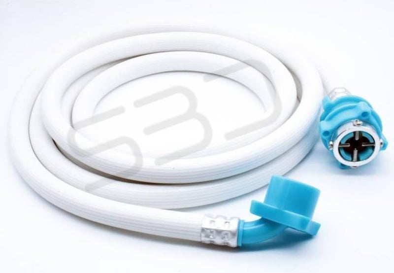 SBD 1.5 Meter Fully Automatic Washing Machine Inlet Pipe With Universal Tap Adaptor Connector | Burst Proof and Anti Kink | Hot & Cold Water Washing Machine Pipe Inlet | Pressure Resistant - Image 2