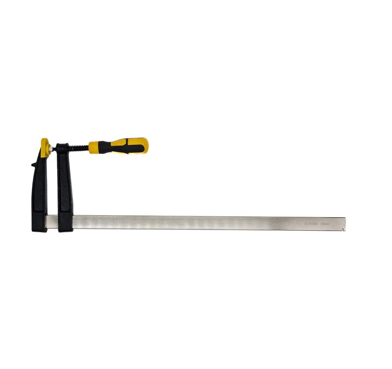 S-ZONE SZONE F Clamps 12 inch Steel 300 mm x 80 F Clamp with Rubberized Handle and Surface Protection PVC Cover for Better Grip Metal Woodworking Glass and Welding Works  - Image 1