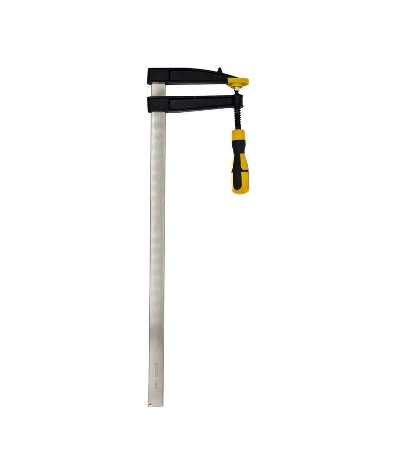 S-ZONE SZONE F Clamps 12 inch Steel 300 mm x 80 F Clamp with Rubberized Handle and Surface Protection PVC Cover for Better Grip Metal Woodworking Glass and Welding Works  - Image 3