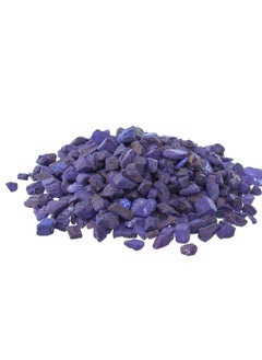 ماركة غير محددة نباتات البستنة الصغيرة المحفوظة بوعاء للنباتات، ديكور المنزل DIY، حصى حوض السمك، حشوات المزهرية، حديقة الجنيات، المناظر الطبيعية الحجارة في الهواء الطلق 1 حزمة (700 غرام) الديكور الخارجي - الأرجواني 